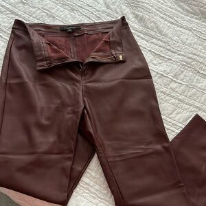 Marc New York Burgundy Leather Pants